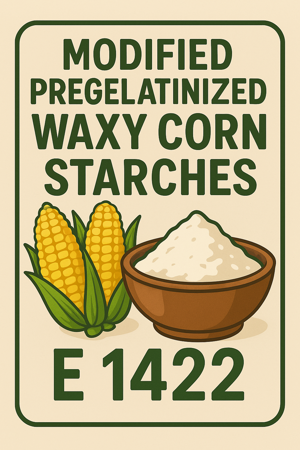 Modified pregelatinized waxy corn starches Е 1422 (AXA 30.50 CWS), 50lb bag