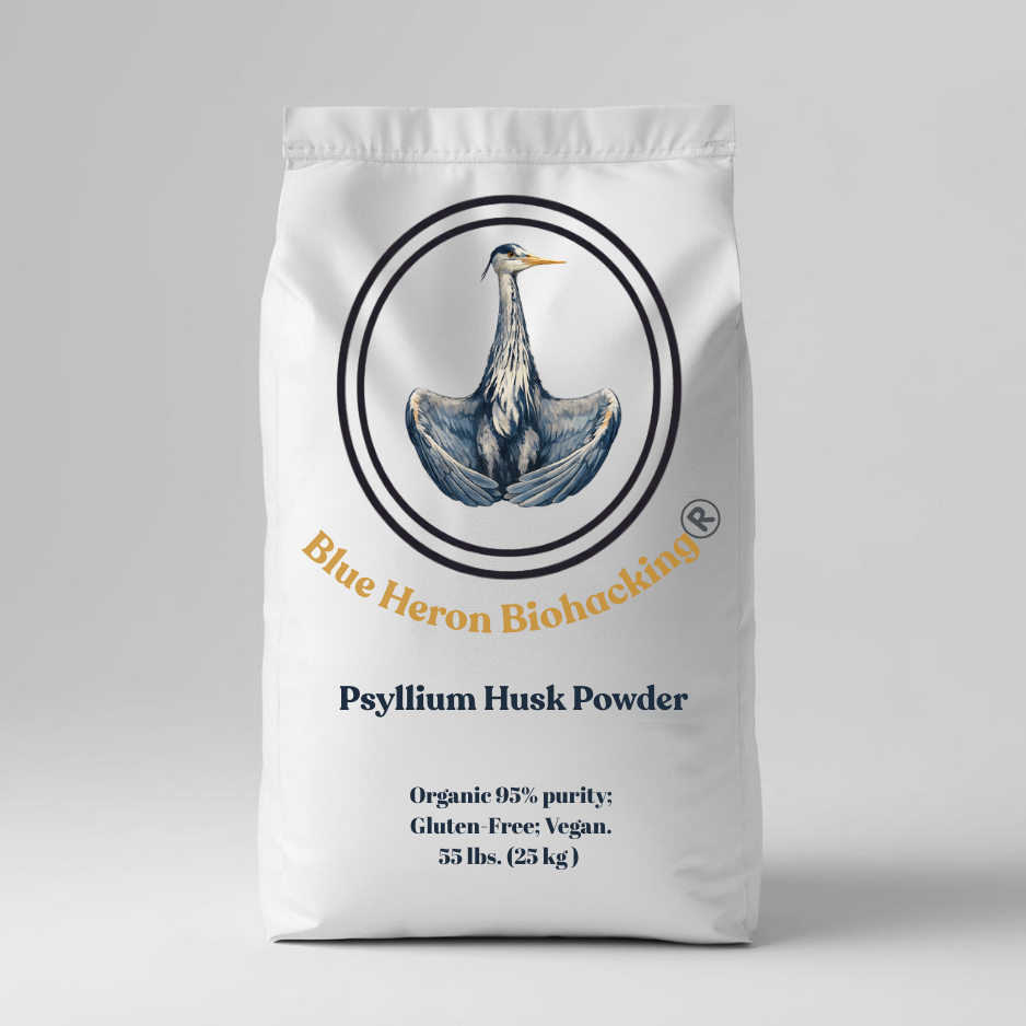 Blue Heron Biohacking® Psyllium Husk Powder (95% Purity)